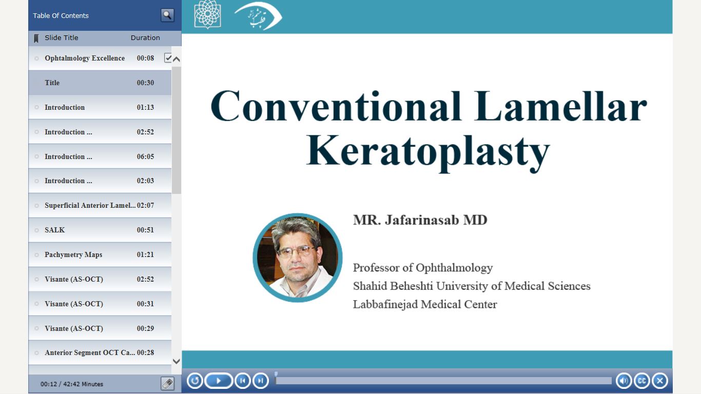 Conventional Lamellar Keratoplasty